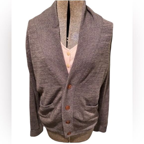 H2H Sweater Button Down Cardigan Pockets Brown US Size Small - Picture 1 of 7